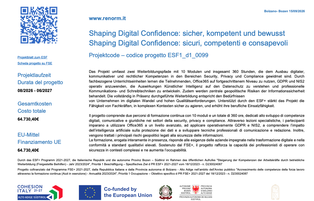 Shaping Digital Confidence: sicuri, competenti e consapevoli